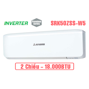 Điều hòa Mitsubishi Heavy 18000BTU 2 chiều inverter SRK50ZSS-W5